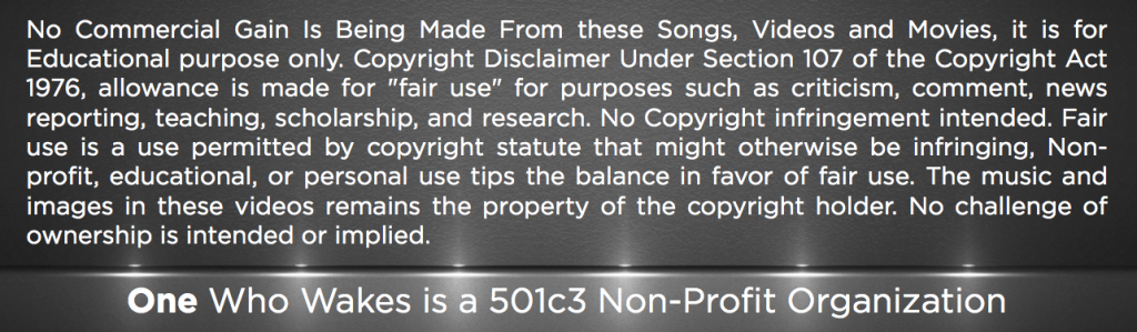 Copyright Disclimer
